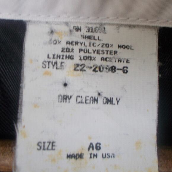 Vintage D.K. Gold Wool Blend Multi Striped Plaid Blazer Jacket Sz Medium - Picture 4 of 4